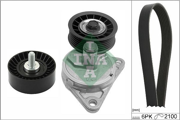 INA 529038510 Tensioner pulley 98BB 19A216 AA