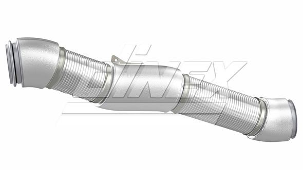 DINEX Length: 870mm, Front, 129,5mm, Euro 6, 129,5mm Exhaust Pipe 6LA005 buy