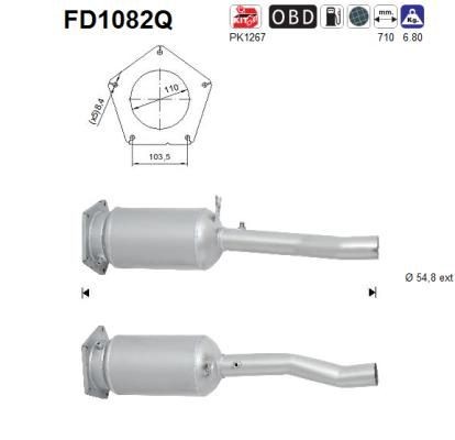 AS FD1082Q Diesel particulate filter 7M3.254.800 C
