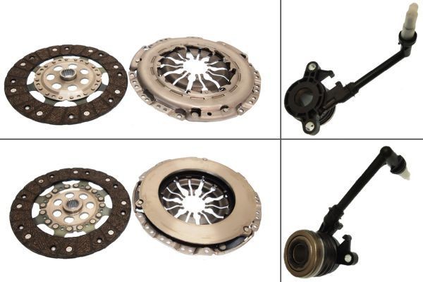 KAWE 962531CSC Clutch kit with clutch pressure plate, with central slave cylinder, with clutch disc, Check and replace dual-mass flywheel if necessary., 230mm