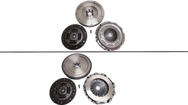 KAWE with clutch pressure plate, with clutch disc, with flywheel, with bolts, 228mm Ø: 228mm Clutch replacement kit DMV332M buy
