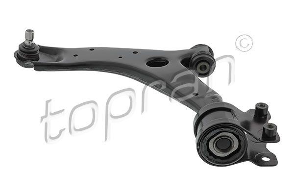 600 826 001 TOPRAN with holder, with rubber mount, with ball joint, Front Axle Left, Control Arm, Sheet Steel, Black-painted, Cathodic Painting Control arm 600 826 buy