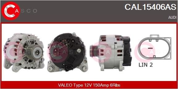 CASCO CAL15406AS Alternator 059-903-016J