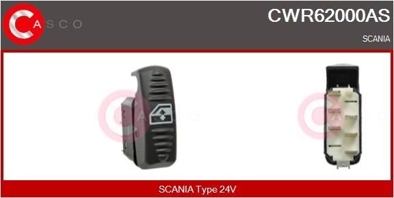 CWR62000AS CASCO Fensterheberschalter für SCANIA online bestellen