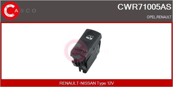 CASCO CWR71005AS RENAULT MASTER 2013 Power window switch
