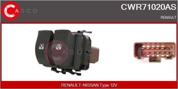 Original CWR71020AS CASCO Power window switch RENAULT