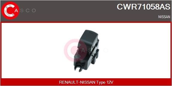 Nissan Window switch CASCO CWR71058AS at a good price