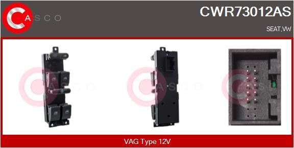CASCO Driver side Switch, window regulator CWR73012AS buy