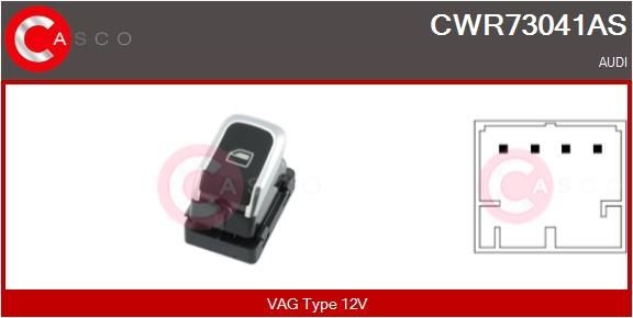 CASCO CWR73041AS Electric window switch Audi A1 8x 1.4 TDI 90 hp Diesel 2017 price