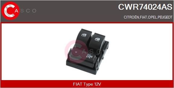 Fiat DUCATO Window switch CASCO CWR74024AS cheap