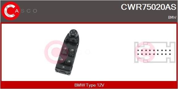 CASCO Driver side Switch, window regulator CWR75020AS buy