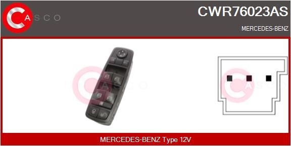 Mercedes A-Class Electric window switch 14945313 CASCO CWR76023AS online buy