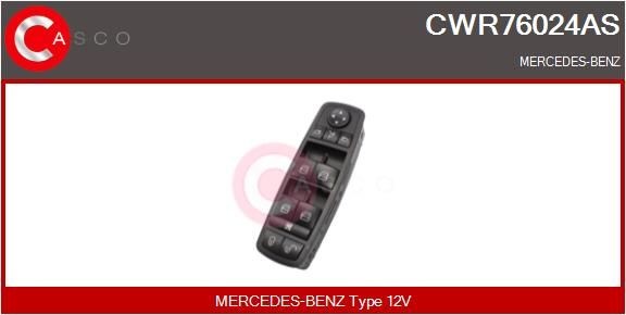 Original CASCO Window switch CWR76024AS for MERCEDES-BENZ A-Class