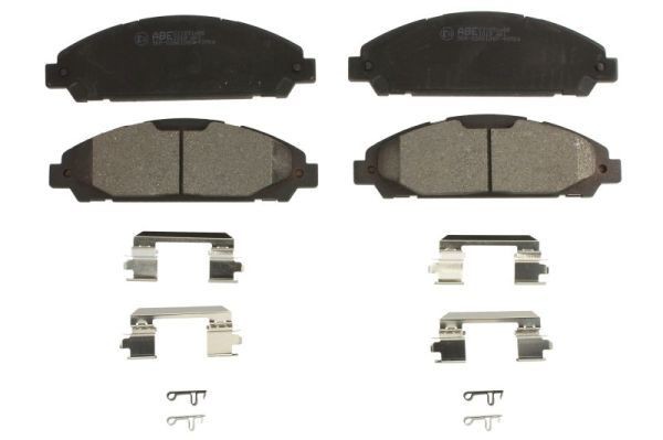 ABE Front Axle, with acoustic wear warning Height: 58,5mm, Width: 185,6mm, Thickness: 17,5mm Brake pads C1Y051ABE buy