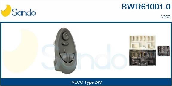 SANDO SWR610010 Window winder switch IVECO Daily III Box Body / Estate 35 S 11 V,35 C 11 V 106 hp Diesel 2006
