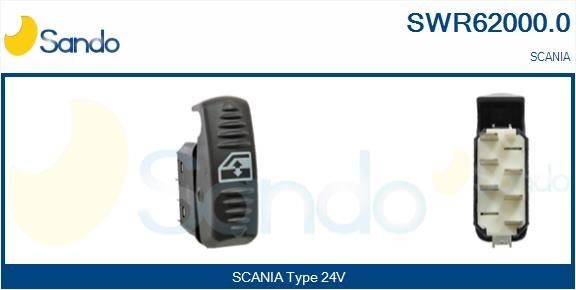SANDO SWR62000.0 Fensterheberschalter für SCANIA 4 - series LKW in Original Qualität