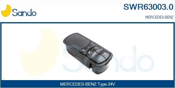 SANDO SWR63003.0 Fensterheberschalter für MERCEDES-BENZ ACTROS MP2 / MP3 LKW in Original Qualität