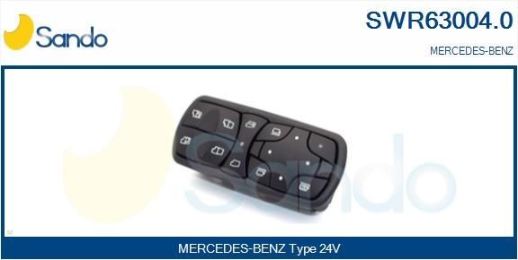 SANDO SWR63004.0 Fensterheberschalter für MERCEDES-BENZ ACTROS MP2 / MP3 LKW in Original Qualität