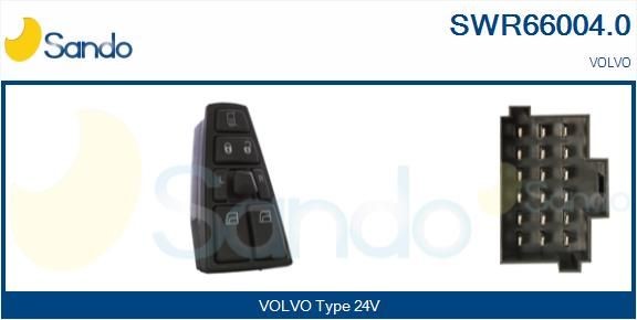 SANDO SWR66004.0 Fensterheberschalter für VOLVO FM 9 LKW in Original Qualität