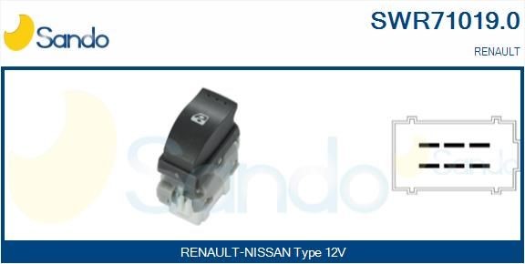SANDO Passenger Side Switch, window regulator SWR71019.0 buy