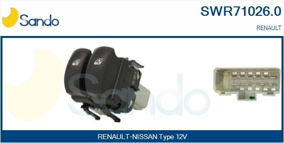 SANDO Driver side Switch, window regulator SWR71026.0 buy