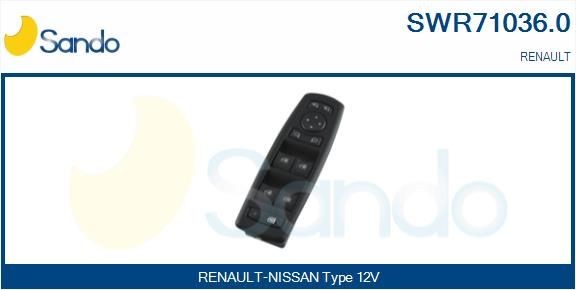 Renault FLUENCE Window switch SANDO SWR71036.0 cheap