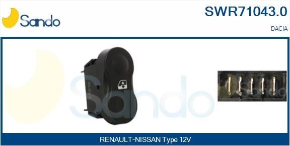 SANDO Driver side Switch, window regulator SWR71043.0 buy