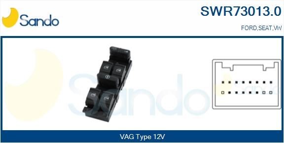 SANDO SWR73013.0 Volkswagen SHARAN 2002 Electric window switch
