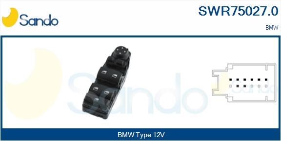 SANDO Driver side Switch, window regulator SWR75027.0 buy