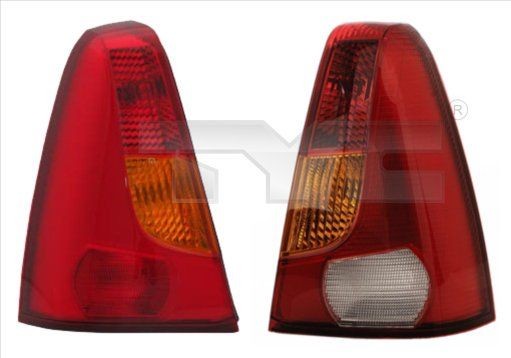 11-0758-01-2 TYC Tail lights DACIA Left, without bulb holder
