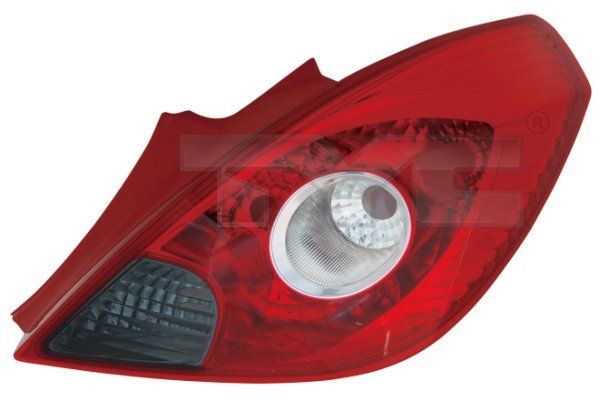 TYC 11-11429-01-2 Rear light Right, chrome, without bulb holder