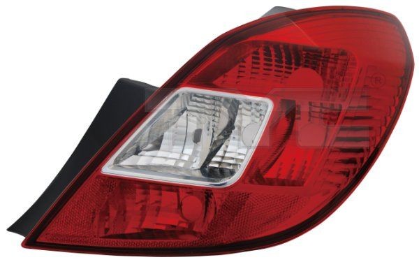 Opel CORSA Tail lights 1499937 TYC 11-11431-01-2 online buy