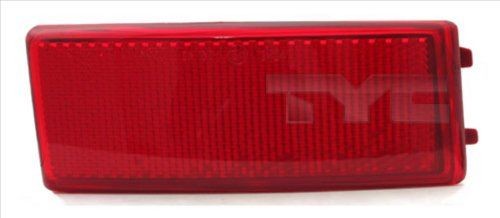 Bumper reflector TYC red, Right Rear, with bulb holder - 17-0057-00-2