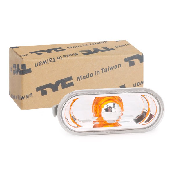 TYC 18-0605-01-2 originali VOLKSWAGEN Fanale freccia arancione, bilaterale, installazione laterale, senza portalampada, bianco