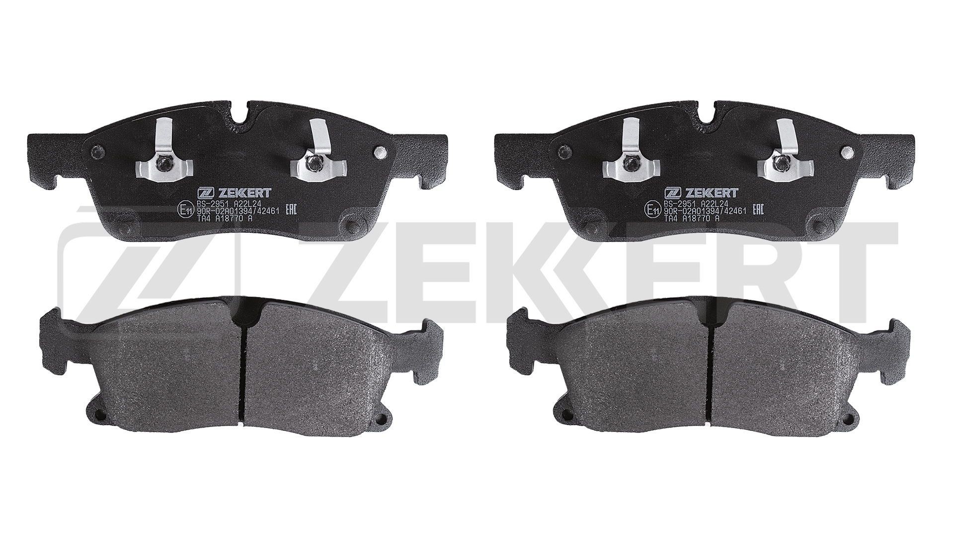 ZEKKERT BS-2951 Brake pad set A0074208020