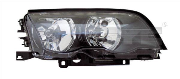 TYC 20-0011-01-2 Headlight Right, H7/H7, for right-hand traffic, without bulb holder, with electric motor
