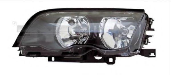 TYC 20-0012-01-2 Headlight Left, H7/H7, for right-hand traffic, without bulb holder, with electric motor