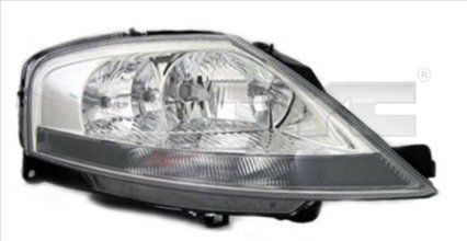 TYC 20-0023-05-2 Headlight Right, H7, H1, with bulb holder, with electric motor