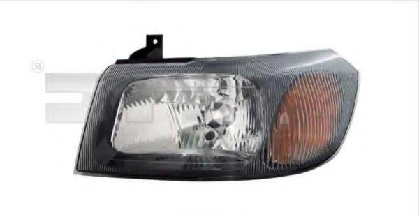 TYC 20-0066-15-2 Headlight Left, H4, with bulb holder, without electric motor