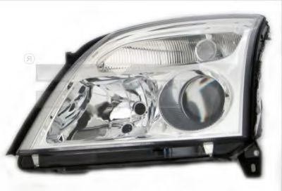 TYC 20-0286-05-2 Headlight Left, H7/H7, with bulb holder, without electric motor