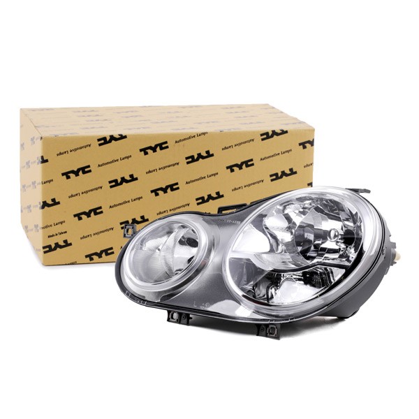 TYC 20-0386-05-2 Headlight Left, H7, H1, with electric motor, with bulb holder