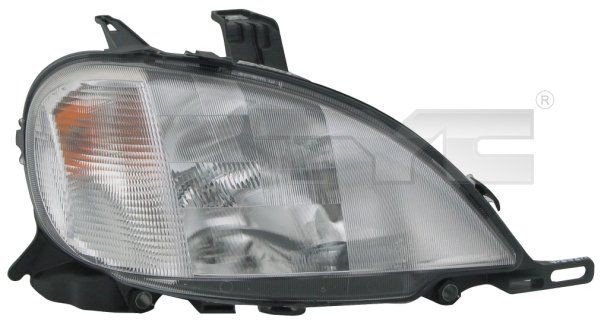 TYC 20-0493-05-2 Headlight Right, H7, H1, H3, with front fog light, for right-hand traffic, with electric motor