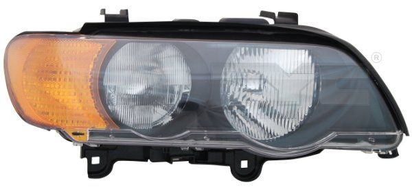 TYC 20-0499-05-2 Front lights Right, H7, HB3, Yellow, with electric motor BMW X5 2016 in original quality