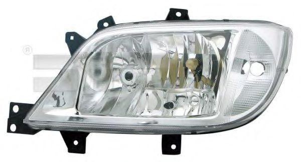 TYC 20-0526-05-2 Headlight Left, H7, H3, with bulb holder, without electric motor
