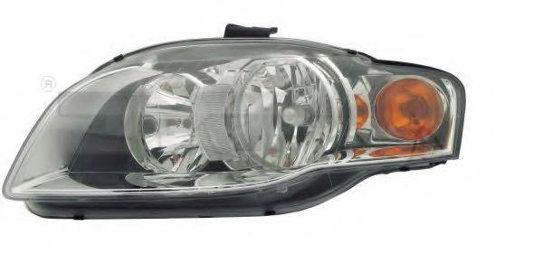TYC 20-0530-05-2 Headlight Left, H7/H7, yellow, for right-hand traffic, with electric motor
