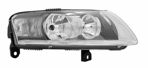 TYC 20-0685-05-2 Headlight Right, H7, H1, with bulb holder, without electric motor