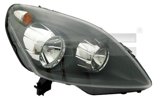 TYC 20-0725-05-2 Headlight Right, H7, H1, for right-hand traffic, with electric motor