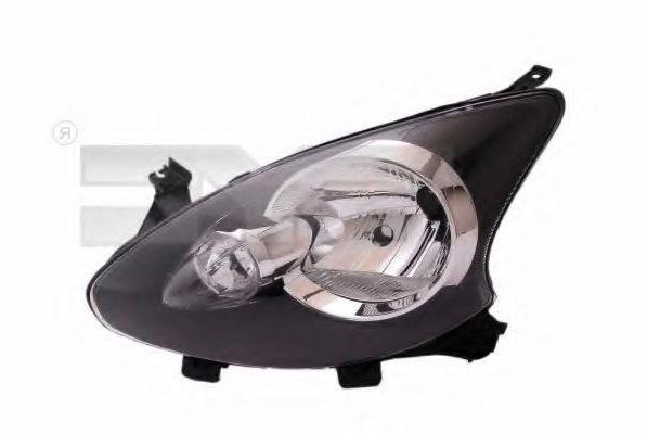 TYC 20-0762-05-2 Headlight Left, H4, for right-hand traffic, without electric motor