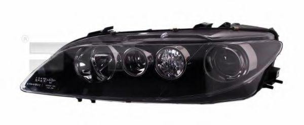 20-0976-35-2 TYC Headlight MAZDA Left, H1/H1/H3, with front fog light, with electric motor