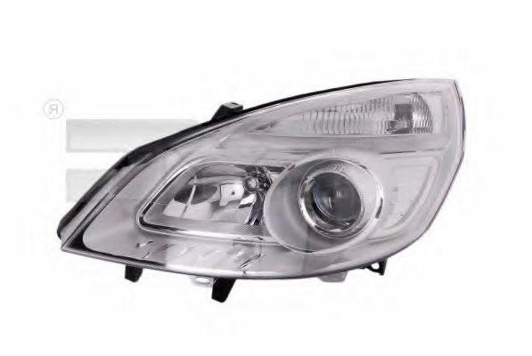 TYC 20-1068-05-2 Headlight Left, H7, H1, for right-hand traffic, with electric motor